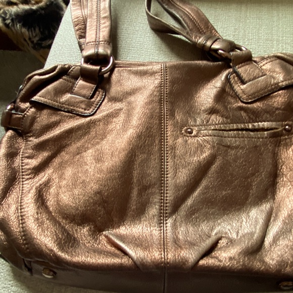 Brown BMakowsky shoulder bag.vintage copper-tone metalic - Picture 3 of 5